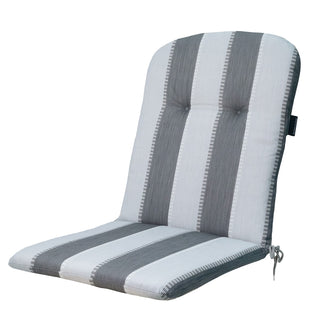 BANDA Niedriglehner-Auflage mit halbrundem Rückenkissen - ca. 96x45cm - Grey