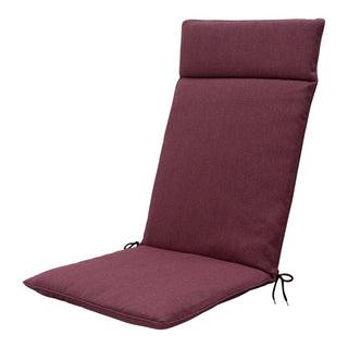 ECO+ Wasserabweisende Universal-Hochlehnerauflage - ca. 120x50cm - Bordeaux Canvas