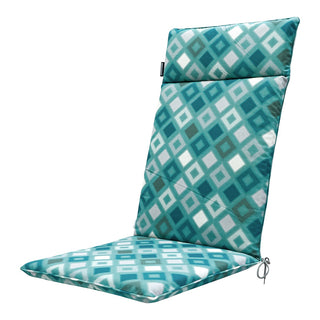 GRIDS Wasserabweisende Universal-Hochlehnerauflage - ca. 120x50cm - Sea blue