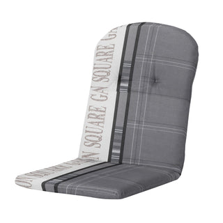 MADISON GARDEN Niedriglehner-Auflage mit halbrundem Rückenkissen - ca. 96x45cm - Grey