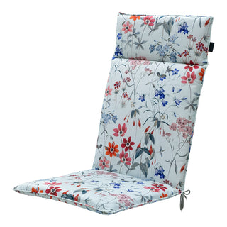 OUTDOOR+ Wasserabweisende Universal-Hochlehnerauflage - ca. 120x50cm - Milly indigo