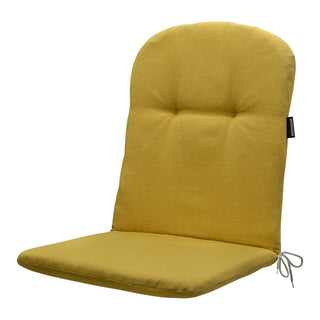 PANAMA Niedriglehner-Auflage mit halbrundem Rückenkissen - ca. 96x45cm - Mustard