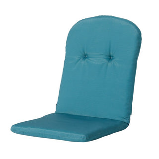 PANAMA Niedriglehner-Auflage mit halbrundem Rückenkissen - ca. 96x45cm - Sea blue