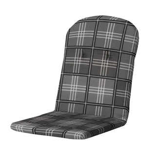 PATCHY Niedriglehner-Auflage mit halbrundem Rückenkissen - ca. 96x45cm - Grey