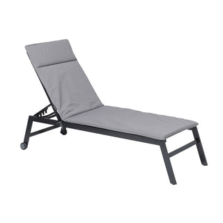 MANCHESTER wasserabweisende Gartenliege Auflage ca. 190x60cm - Light Gray