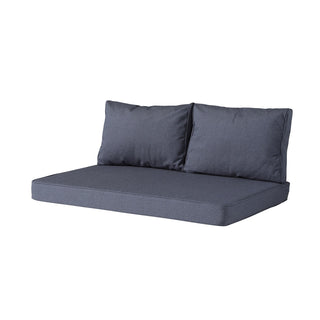 MANCHESTER Wasserabweisende Palettenkissen Set mit Rückenkissen - Denim Gray