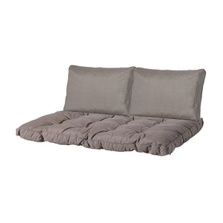 PANAMA Florance Palettenkissen Set mit Rückenkissen - Taupe