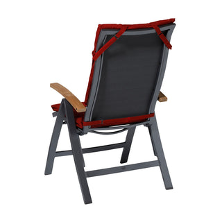 RIB De luxe Hochlehnerauflage - ca. 125x50cm - Red