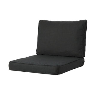 Back cushion lounge ca.40x73cm Rib black